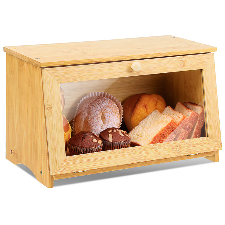 ErgoDesign Bamboo Small Bread Box Wayfair
